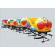 Durable Big Capacity Ride On Toy Train With Tracks Galvanized Iron Pipe + LLDPE