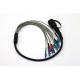 12 Cores MPO-LC Fiber Optic Patch Cord Black Jacket Outdoor Waterproof IP65
