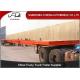 Double Vertical Plate 35T 25M Q345B Cargo Extension Trailer