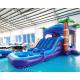 Palm Tree Jumping Inflatable Bouncer Slide With Triple Stitching