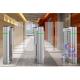 High Glass Baffle Optical Turnstile Dual Channel Controller Swing Barrier Gate For Exit