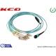 Single Mode MPO MTP Patch Cord 8 Cores LC 10G OM3 Patch Cord