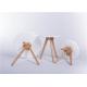 Small Round Occasional Solid Wood Side Table White Highly Endurable Eco -