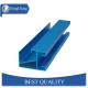 Industrial Blue Aluminum Extrusion Profiles Non Polished For Door Frame