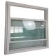 Horizontal Opening Pattern Double Glass Soundproof Windows for Schools in White UPVC