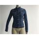Customized Embroidered Jean Jacket , Ladies Stretch Denim Jacket TW78599
