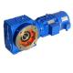 Hollow Shaft Helical Worm Gear Reducer Horizontal Mounting