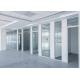 Demountable Solid Partition Wall Fixed pre fabricated Glass Wall Panels For Office
