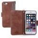 Brown Iphone 6 6s Wallet Case Harris Tweed Premium Fabrics 4.7 Inch