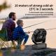 Socool Fan 20000mAh Remote Controlled Suspension Fan 9 Speed Control LED Light Rechargeable  Outdoor Camping Fan Portable Multifunction Emergency Power Supply Fan