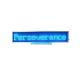 Moving LED Display Advertising Sign Blue color B1696AB