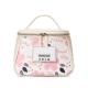 Pure Color Blank PU Leather Makeup Bag For Promotion