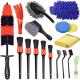 Manufacture Auto Detailing Cleaning Tools 17Pcs Car Brush For Car Wheel Interior