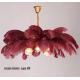 Home Hotel 100cm X 100cm Ostrich Feather Ceiling Light