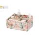 open top Desk Organizer Box jewelry organizer Flamingo patterned anti slip