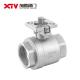 2PC BSPT Female Thread Ball Valve for Pump System 304 Material CE/SGS/ISO9001 Certified