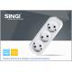 3 Gang intelligent Outlet Power Strip with CE certificate , electrical outlet bar
