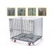 High Strength Collapsible Wire Containers Storage Cages For Handling Loading / Unloading