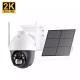 Outdoor 4MP Wireless Solar Powered CCTV Two Way Audio With CMOS Sensor