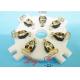 High Contact Resistance  Tube Sockets Silver Plated Ceramic Sockets For 6C33 FU29