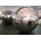 Large PVC Silver Inflatable Hanging Mirror Balls For Event Christmas Decoration