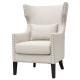 Newest Solid Wood Living Room Furniture Tufted Fabric Accent Club Chairs