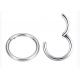Periceing White Gold Clicker , 14k Gold Hoop Earrings OEM ODM for Anniversary