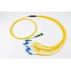 MPO To LC Fiber Optic Patch Cord With Low Insertion And Back Reflection Loss