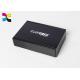 Glossy Printed Gift Boxes Black Corrguated Art Paper Die Cutting Pantone