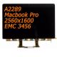 A2289 Macbook Retina Lcd Full LCD 2560x1600 Resolution EMC 3456
