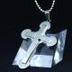 Fashion Top Trendy Stainless Steel Cross Necklace Pendant LPC369