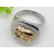 Elephant Personalized Stainless Steel Gothic Ring 1120483
