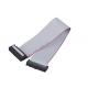 OEM 34 Pin Ribbon Cable ISO9001 Certificate 28AWG Grey Color Durable