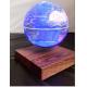 wooden base magnetic floating levitate 6inch globe lighting change colorful