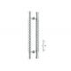 Furniture hardware decoration design H Stainless Steel glass Door Handle SS201 SS304