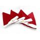 Decorative Christmas Party Crafts Non Woven Material Red Santa Hat For Adult