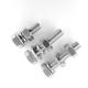 Polished Stainless Steel Hex Head Bolts A2-70 by TOBO Silver Socket Drive Fasteners