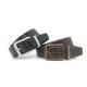 Men Reversible Buckle Belt Croc Pattern Leather , Curved Dress Strap