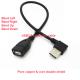 OD 4.5mm USB2.0 Male To Female Extension Cable Elbow Bend 90 Degree