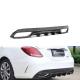 Real Carbon Fiber Rear Bumper Diffuser Lip For Mercedes Benz W205 C250 Sport C43 C63 AMG 2015 2019