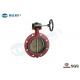 Ductile Iron Wafer Butterfly Valve Viton Lined Mono Flange Type ANSI 150