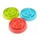 Maze Design Slow Eating Plastic Pet Bowls Food Grade PP 20.6 * 16 * 5cm OEM Accepted