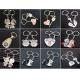 2pc metal keyring ,unique keyfob ,couples romatic keyring lover keychain    Fashion Love Heart Keyring Couple Keychain