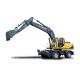 Earth Moving Machinery 15ton Wheeled Excavator Cummins Engine For Building Construction