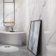 Scratch / Stain Resistant White Indoor Porcelain Tiles 9mm with 3 Patterns