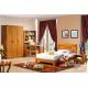 modern Zingana wood children single bed room set furniture