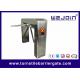 Waist Height Pedestrian Access Control Turnstile Gate Double Direction With ESD Tester