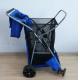 600D Oxford Fabric Folding Fishing Cart Collapsible Fishing Trolley With Big Wheel