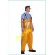 FQY1907 Yello Oxford Safty Chest/ Waist Protective Working Fishery Men Pants