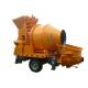 Cement pumping machine towable 40m3/h hydraulic small concrete mixer pump for sale